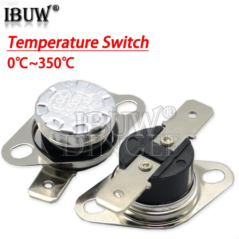 Биметаллический Термостат KSD301 терморегулятор 75C 85C 95C 105C 125C 135C 145C 180C 250C 300C 350C