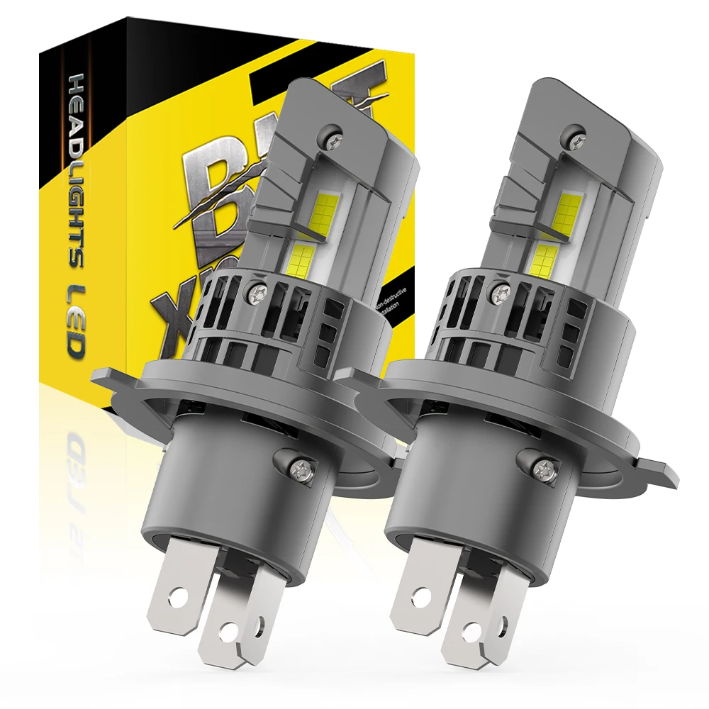 BMTxms 2 шт. 9003 лм H4 лампы для фар головного света Canbus 1:1 дизайн 6000 HB2