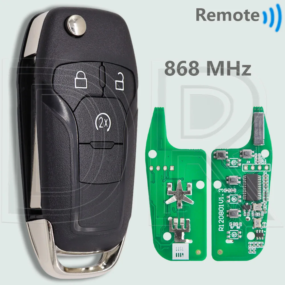 

DR N5F-A08TDA 868 МГц 902 МГц ID49 Сменный автомобильный дистанционный откидной ключ для Ford Ranger Raptor F150 F250 F350 F450 F550