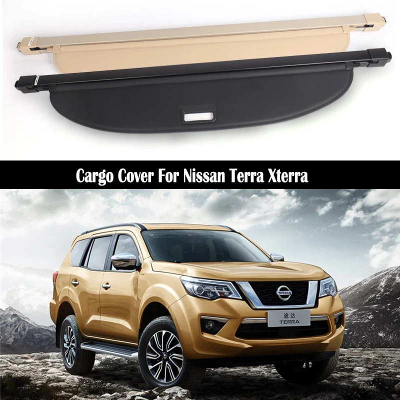 

Trunk Cargo Cover For Nissan Terra Xterra 2018-2022 Security Shield Rear Luggage Curtain Partition Privacy Car Accessories