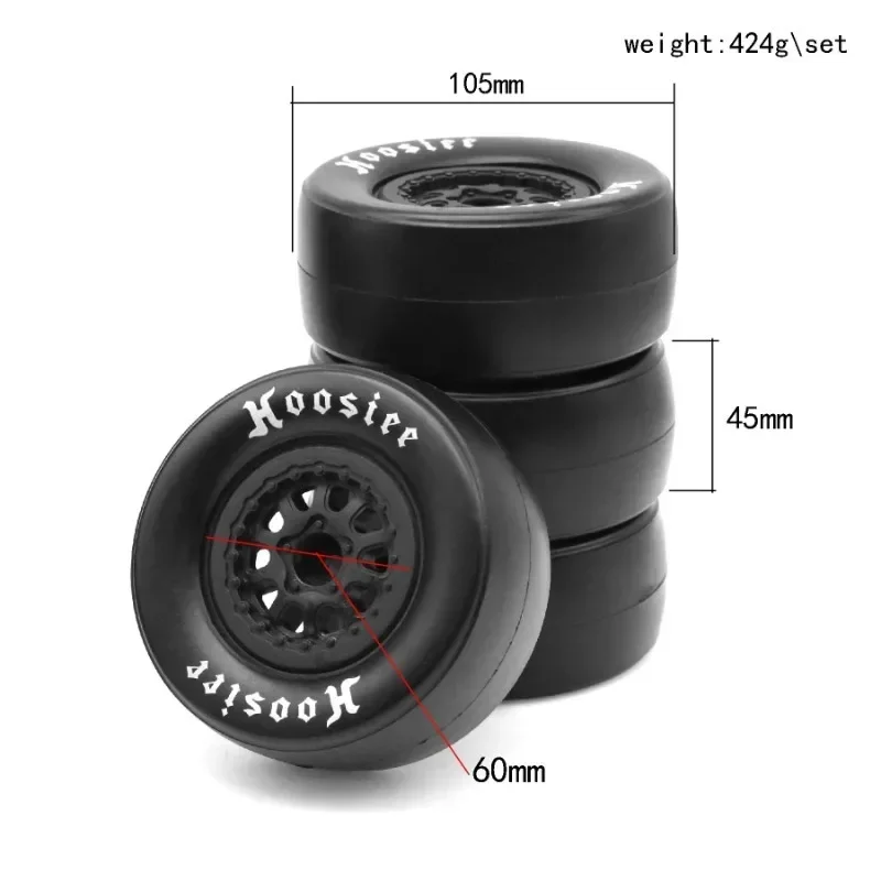 4 шт. 105 мм 1/10 Short Course Truck Tire Wheel 12 Hex для Trxs Slash Arrma Senton HuanQi 727 Vkar 10sc HPI HSP RC Car