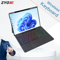 for microsoft surface pro 8 x pro8 prox tablet wireless bluetooth single keyboard with touch tricolor backlight russian hebrew