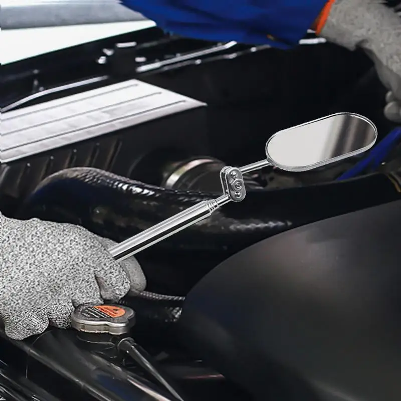 

Inspection Mirror Telescoping Mirrors 360 Rotation With LED Stainless Steel Car Detection Lens Repairing Tools For Checking