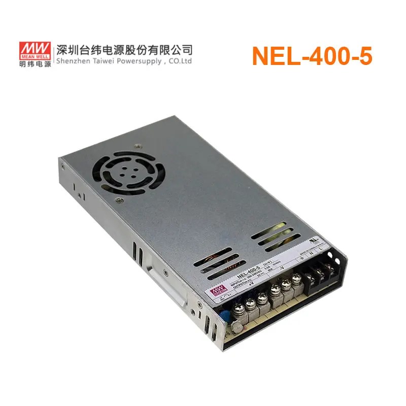 

Moving Sign Series Mean Well NEL-400-5 5V 80A 400W Single Output Power Supply with Conformal Coated Low Profile