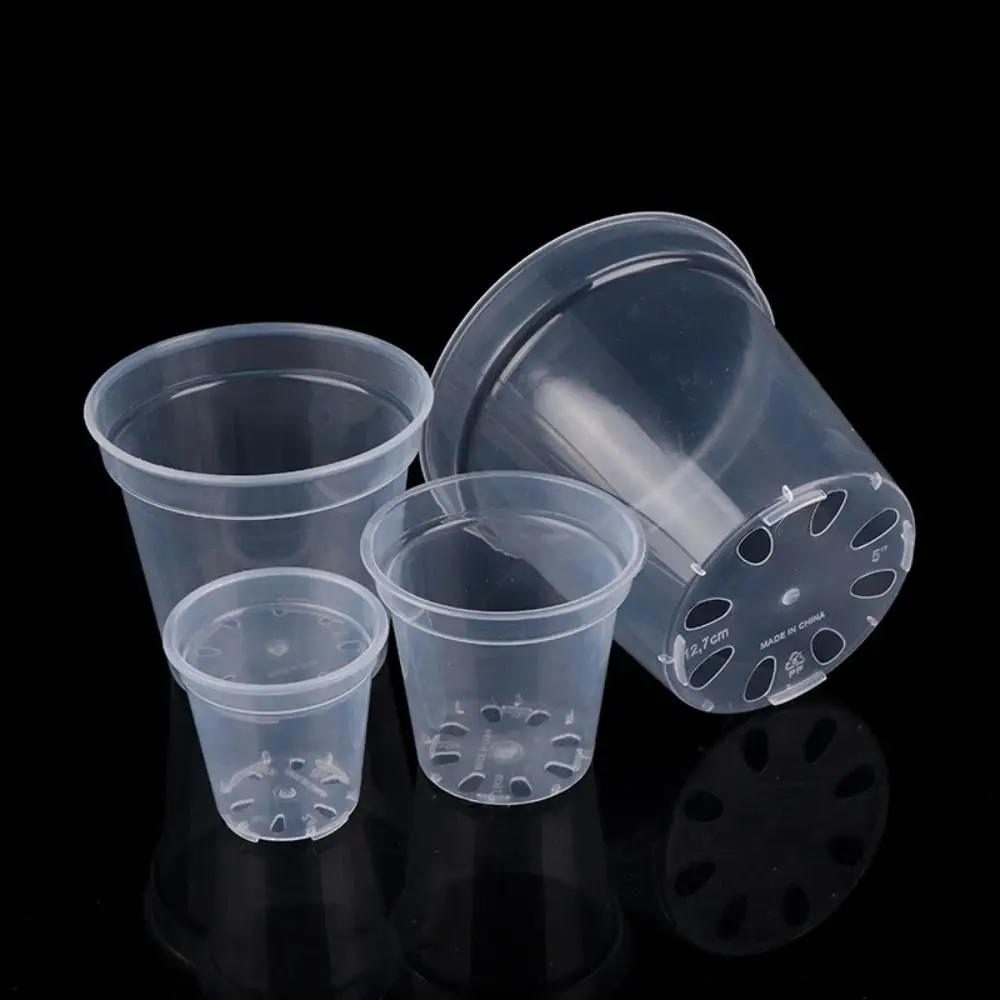 Прочный пластиковый горшок для цветов сделай сам большой емкости круглый