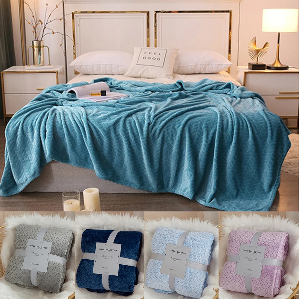 

Home Textile Polar Microfiber Blanket Cover The Bed Flannel Blanket For Sofa 200x230cm Summer Light Blanket Extra Soft Pet плед