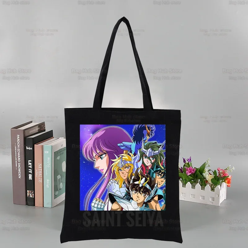 &quotРыцари зодиака&quot Индивидуальная сумка-тоут для покупок черная Дорожная сумка