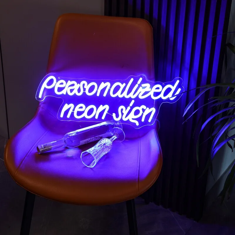 Неоновая вывеска на заказ для свадебного торжества индивидуальная неоновая дня
