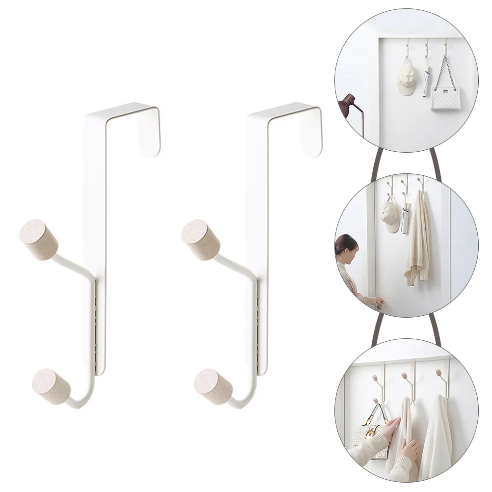 2 шт. металлические дверные крючки для полок над одеждой гибкие подвешивания