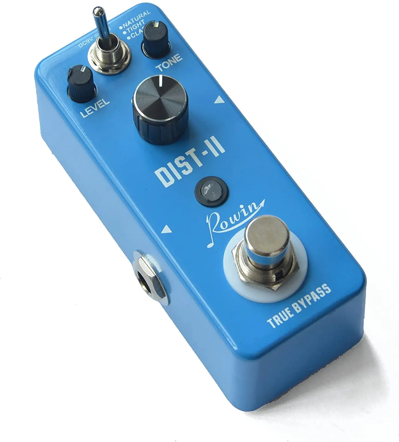 

Rowin Analog Single Guitar Effect Pedal Distortion Delay Chorus Fuzz Chorus with True Bypass Guitar Parts AC adapter 9V DC