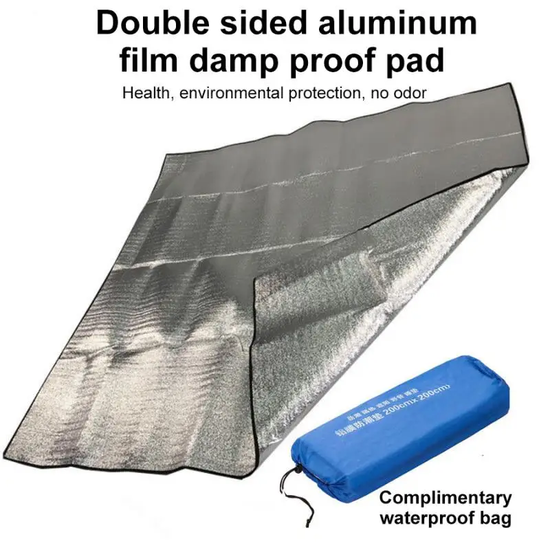 

Aluminum Film Picnic Moistureproof Mat 100-300cm Stay Warm Insulated Outdoor Cushion Sleeping Pad Foldable Convenient Tent Rug