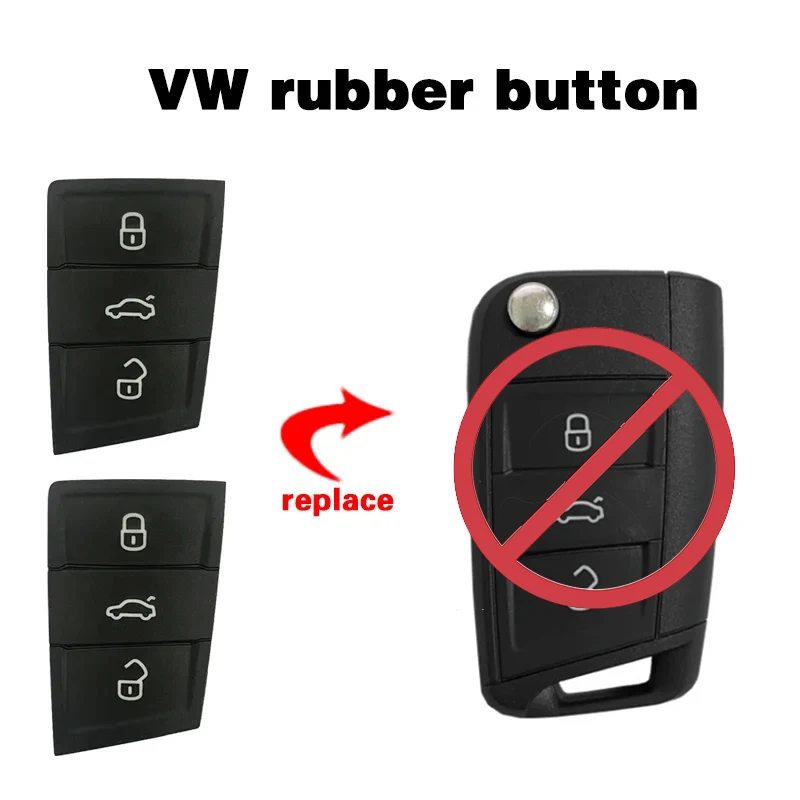 

CS 001038 Сменный кожаный чехол с кнопкой ключа, замена корпуса для VW Lingdu Passat Touareg Tiguan L Golf 7