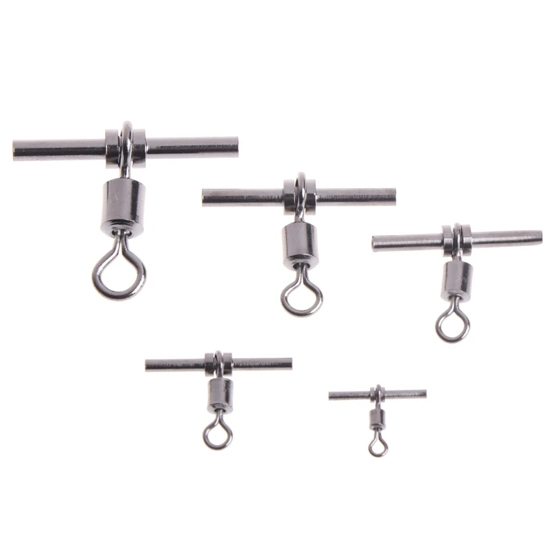 

20Pcs T-shape Fishing Swivel Fish Barrel Cross-line Brass for Head Fishing