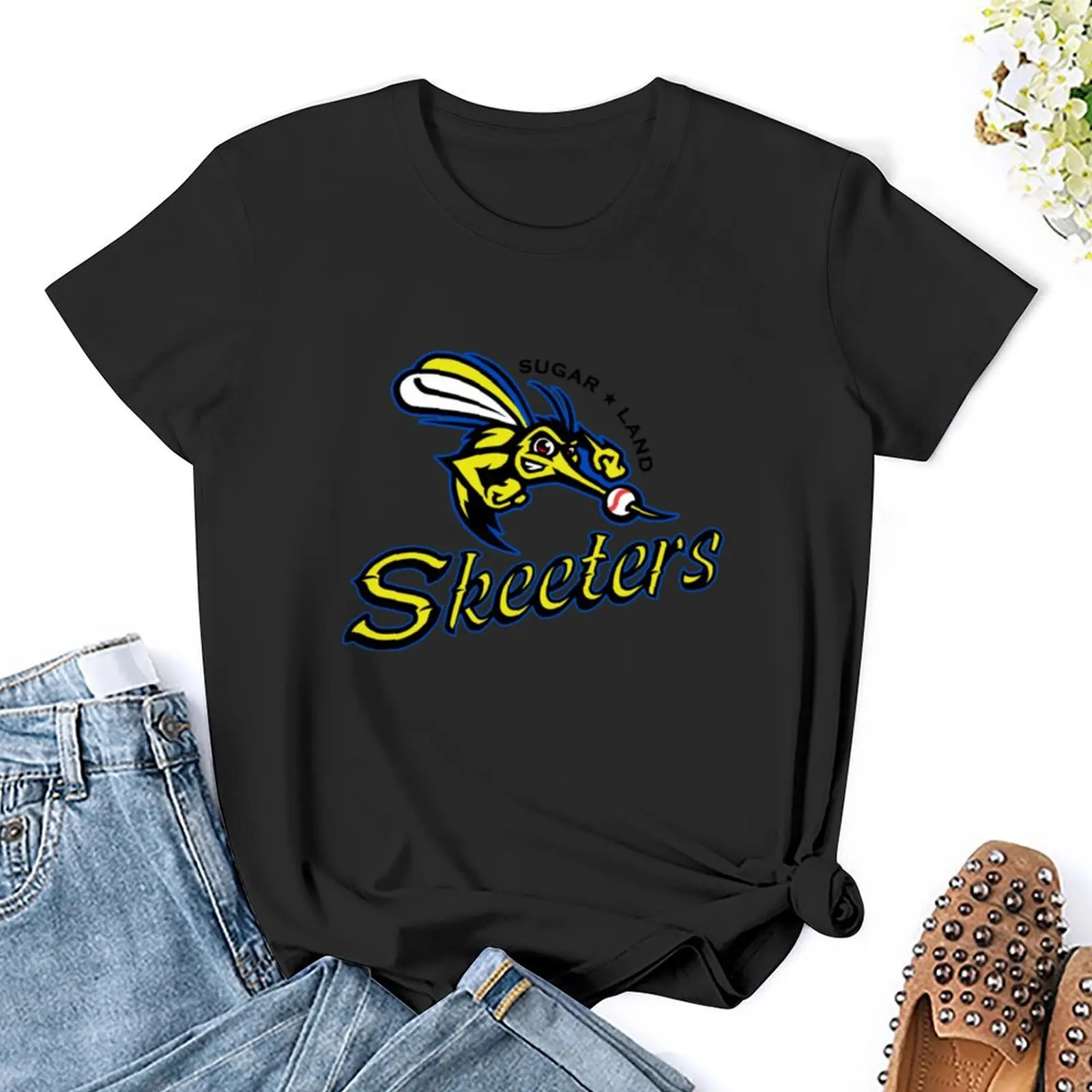 Женская футболка большого размера с логотипом Sugar Land Skeeters