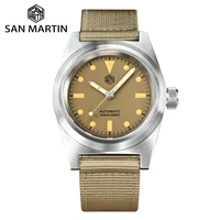san martin 38mm automatic mechanical watch yn55a self wind wristwatches diver sapphire c3 luminous 20bar waterproof sn0029c