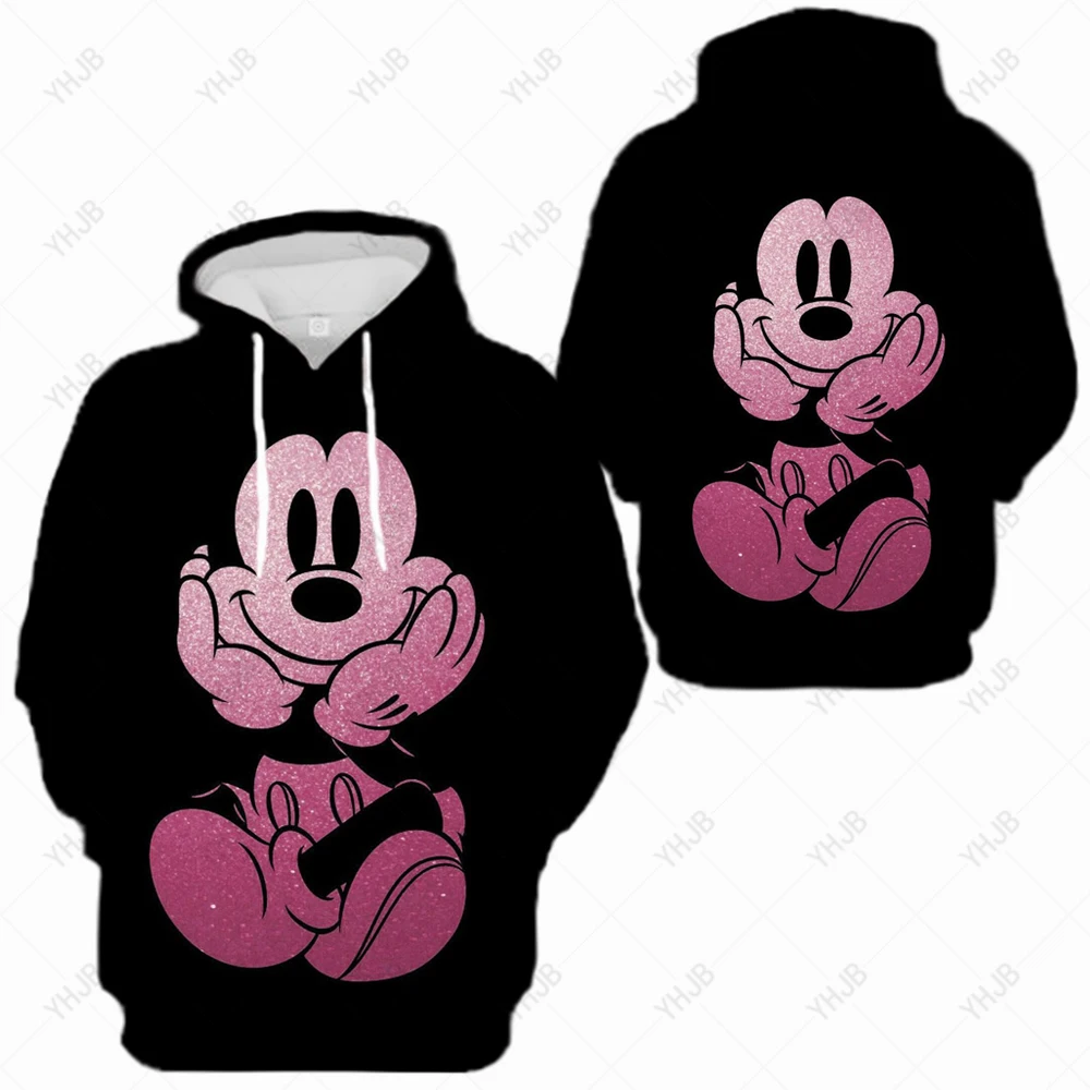 

Disney Mickey Mouse Printed Hoodie Women's Hoodie Street Women's Fashion Sportswear Gothic Y2k Girls' Wear