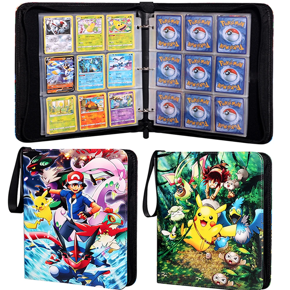 

Новый вместительный альбом карт Pokemon, детский высококачественный подарок, вмещает 200-720 карт