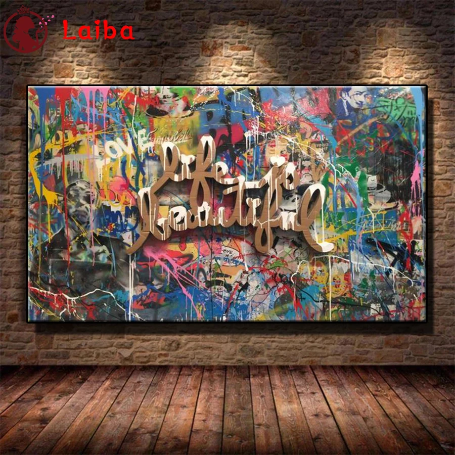 

Diamond Painting Abstract Street Graffiti Art Cross Stitch Diamond Mosaic Picture Embroidery crystal Beaded Handicraft