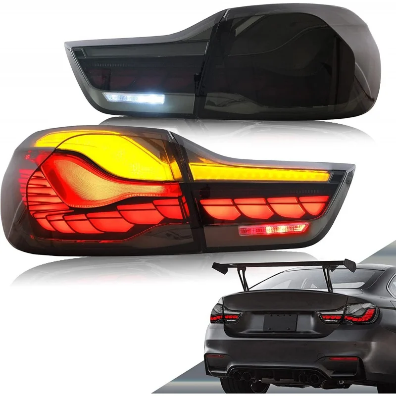 

Car Accessories Smoke Tail Lights For BMW 4Series M4 F32 F33 F36 F82 F83 LED 2014-2020 Rear Lamp DRL Automotive Plug And Play