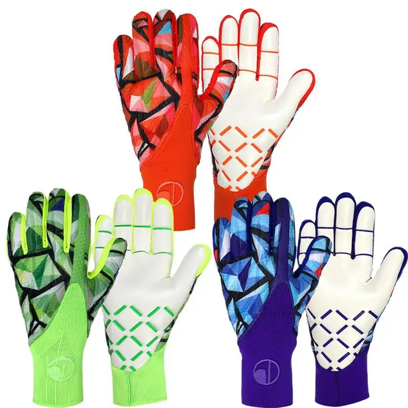 

Goalkeeper Gloves Latex Soccer Glove Non Slip Goaltender Mittens Football Goalie Gloves Finger Protection Glove For Football