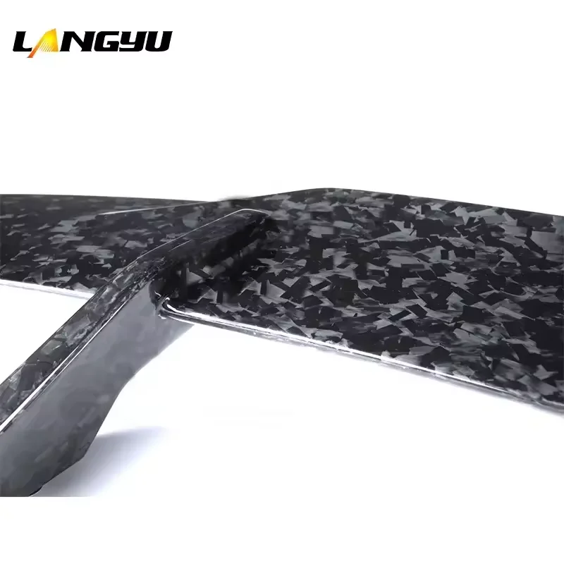 Langyu автомобильные аксессуары хвостовой спойлер сухого кованого карбона заднее