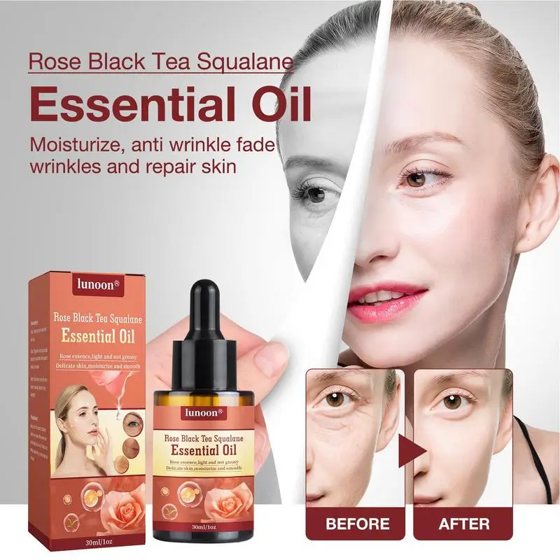 

Эфирное Масло розового черного чая, осветляющее, фотоэссенция, масло для удаления морщин, пятен, продукты для ухода за кожей лица