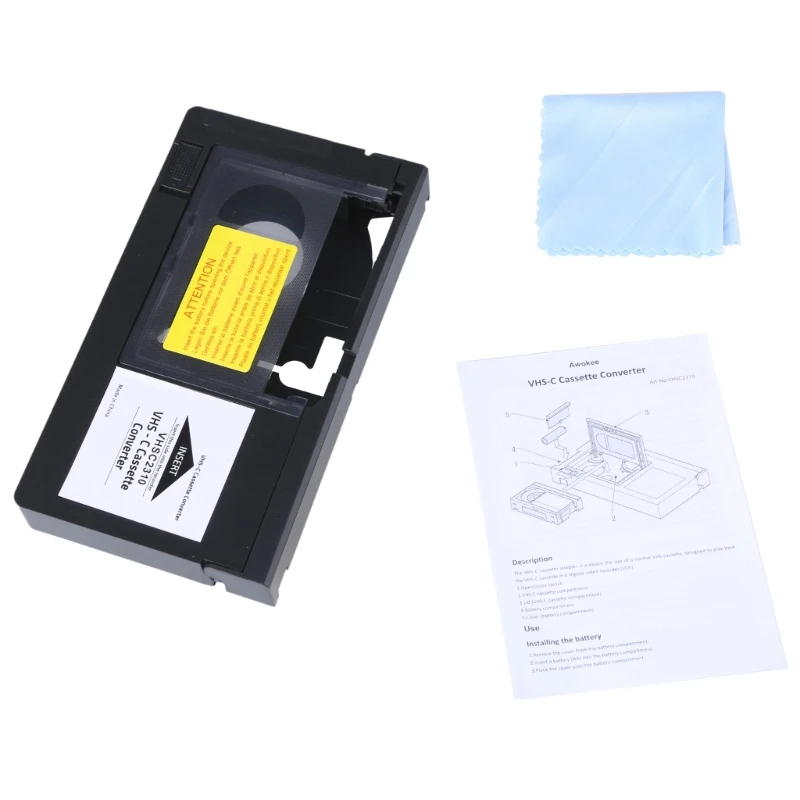 Портативный адаптер для преобразования видеоленты VHS C в воспроизведения