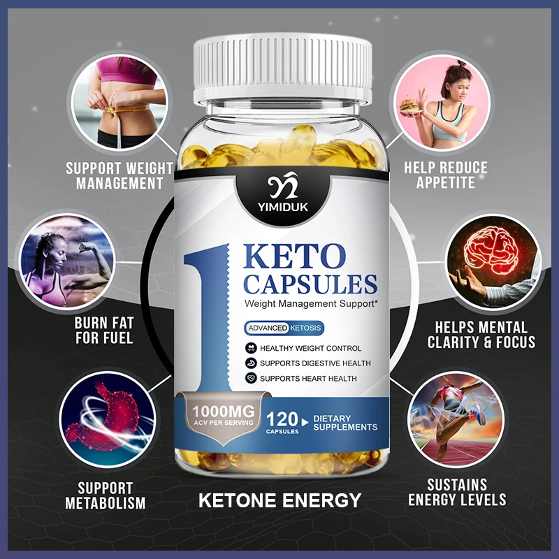 

Keto Capsule Fat Burner Ketosis Weight Loss Natural Ketogenic Healthy Supplement Diet Promote Energy Metabolic Appetite