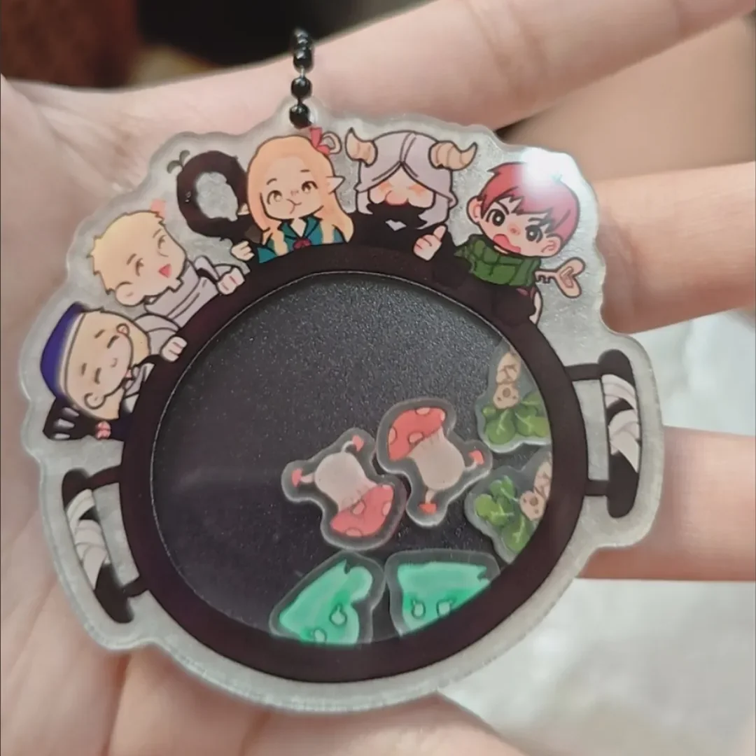 Брелок для косплея в стиле аниме Delicious in Dungeon мультяшная акриловая цепочка