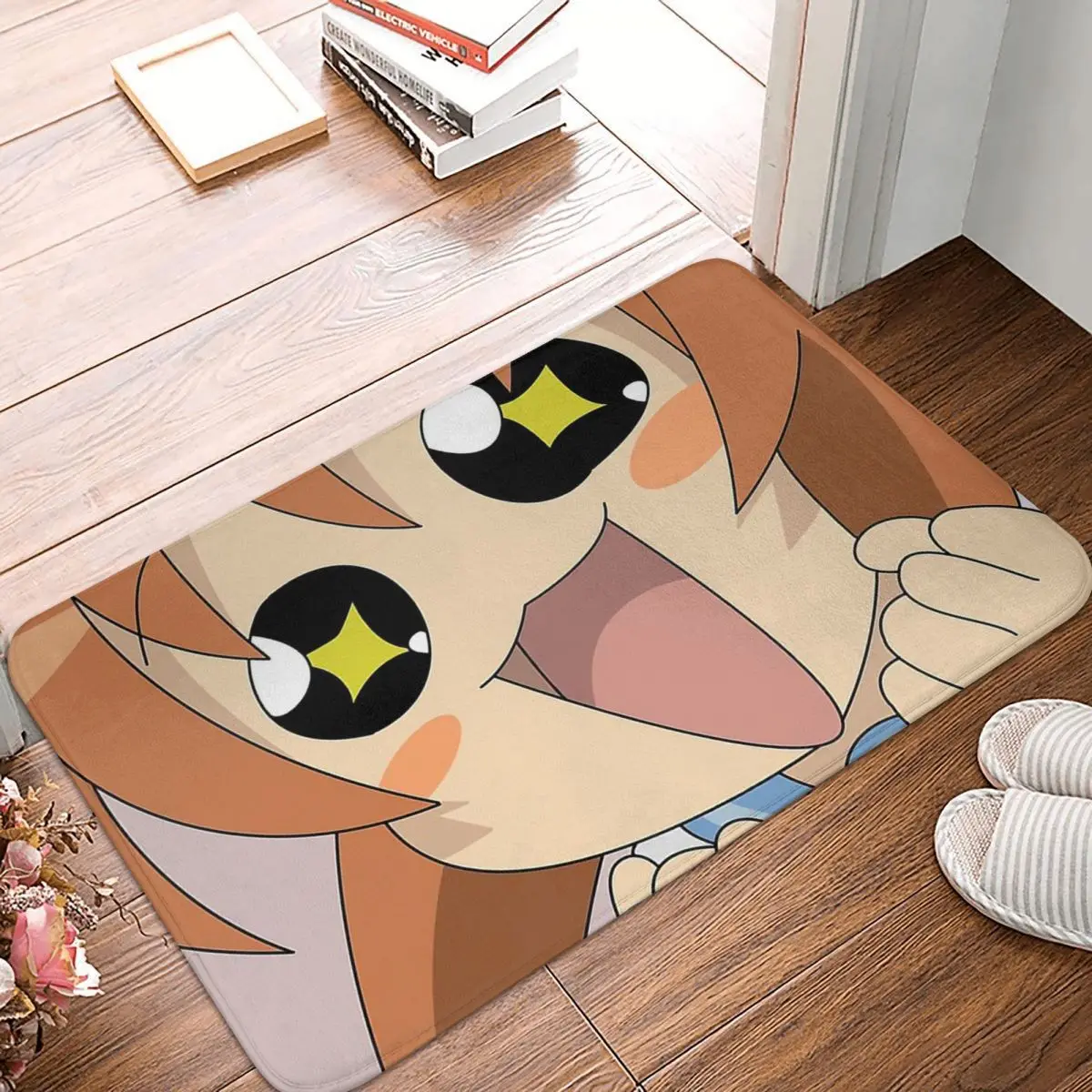 

Rena Omochikaeri Bathroom Non-Slip Carpet Higurashi no Naku Koro ni Living Room Mat Entrance Door Doormat Home Decor Rug