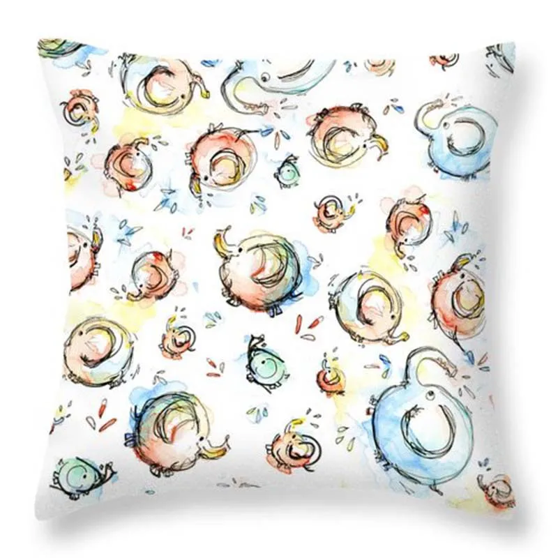 Lovely Ladybug Panda Animal Print Cushion Cover Geometry Throw Pillow Case Sofa Home Decor Pillowcase |