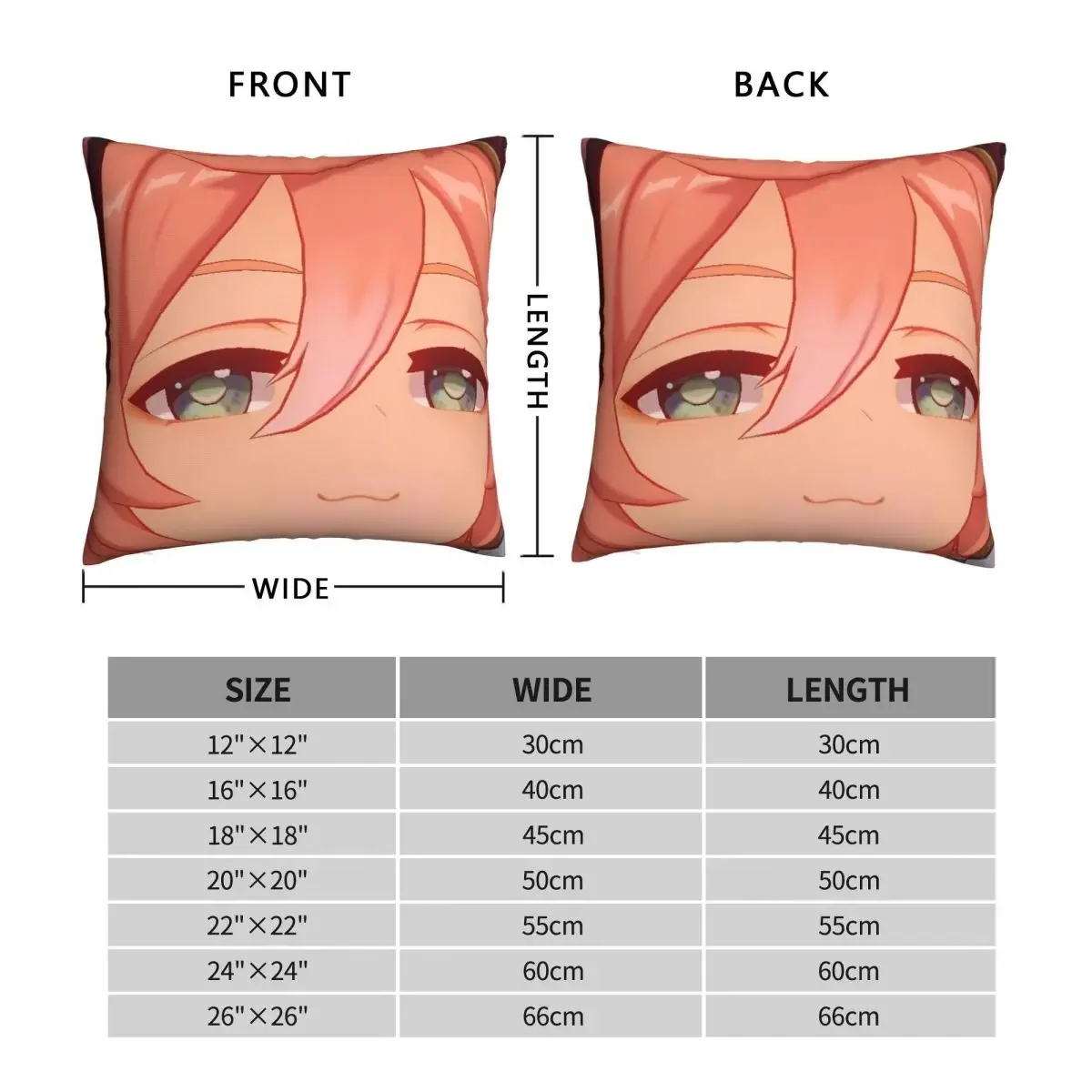 Наволочка Yanfei Smug Genshin с рисунком фотография подарок милая Подушка Kaeya семейная