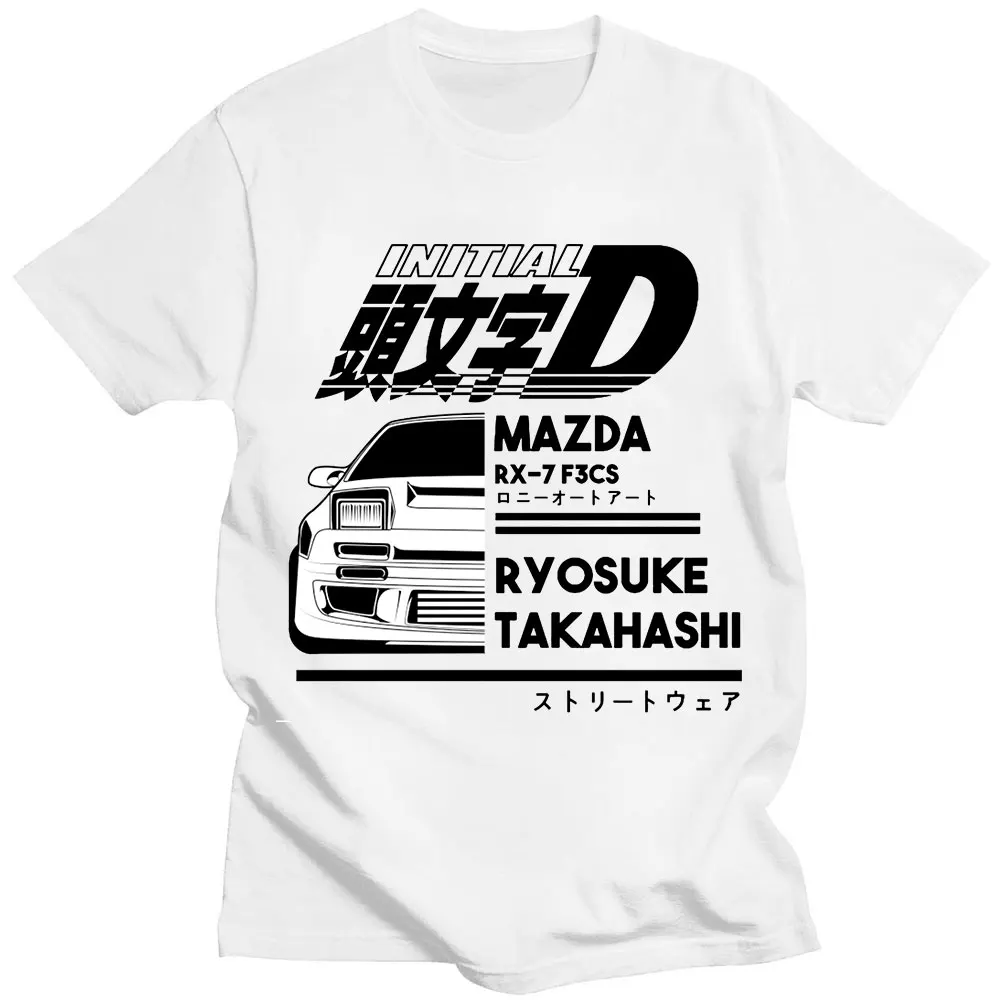 

Japanese Anime Drift Initial D AE86 T-shirt O-Neck Short Sleeves T-shirts Summer Casual Fashion Unisex Men and Women Tee Shirt