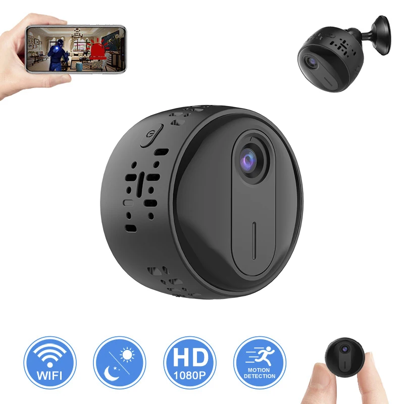 

Беспроводная мини-камера для домашнего видеонаблюдения, 1080P