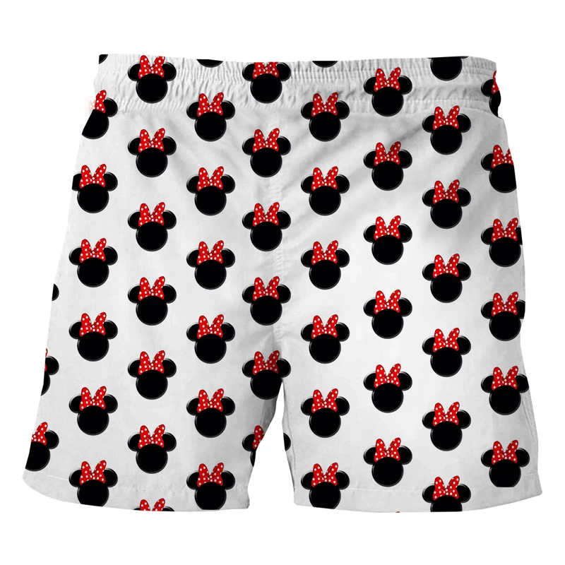 Disney Mickey Minnie Kids Summer Loose Shorts Girl Shorts Toddler Boys Anime Panties Children Beach Trunks Baby Leisure Pants