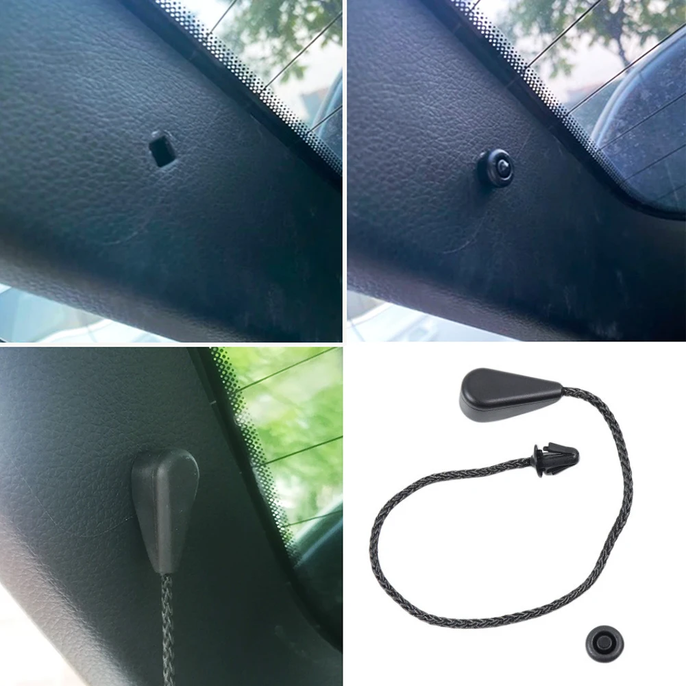 

For Nissan Qashqai 16-19 Strap Rope Clip Accessories Trunk Shelf Rope Black Car Parcel Shelf String Cord Tonneau Cover Strap New