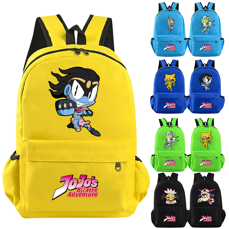 

Anime JoJo's Bizarre Adventure Backpack for Teen Gift School Bag Canvas Bookbag Girl Kawaii Rucksack Student Back To Schoolbag