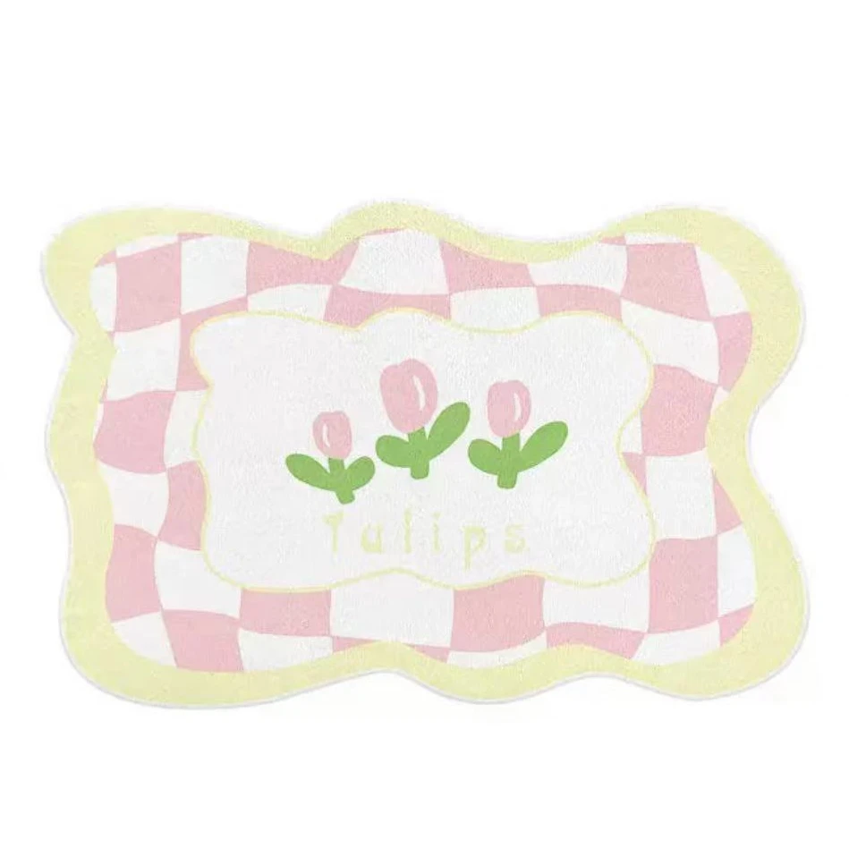 

Розовый плюшевый коврик для спальни