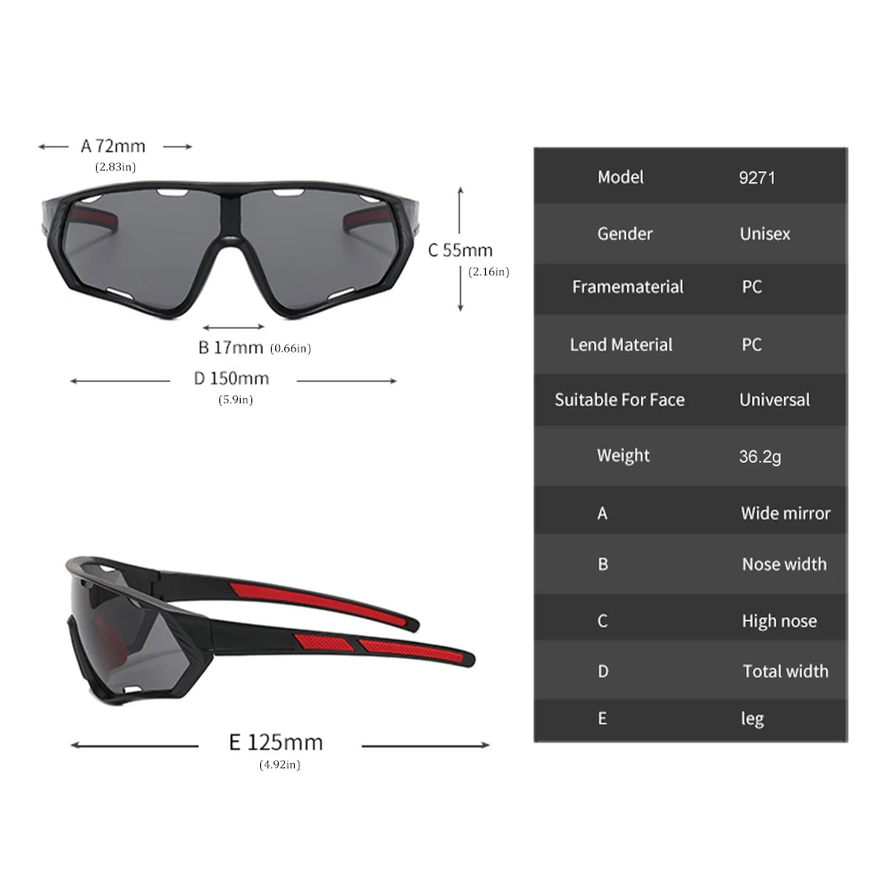 2023 New UV400 Sunglasses Outdoor Sport Accessories Men Women's MTB Mountain Road Cycling Running Hiking Skiing Fishing Travel images - 6