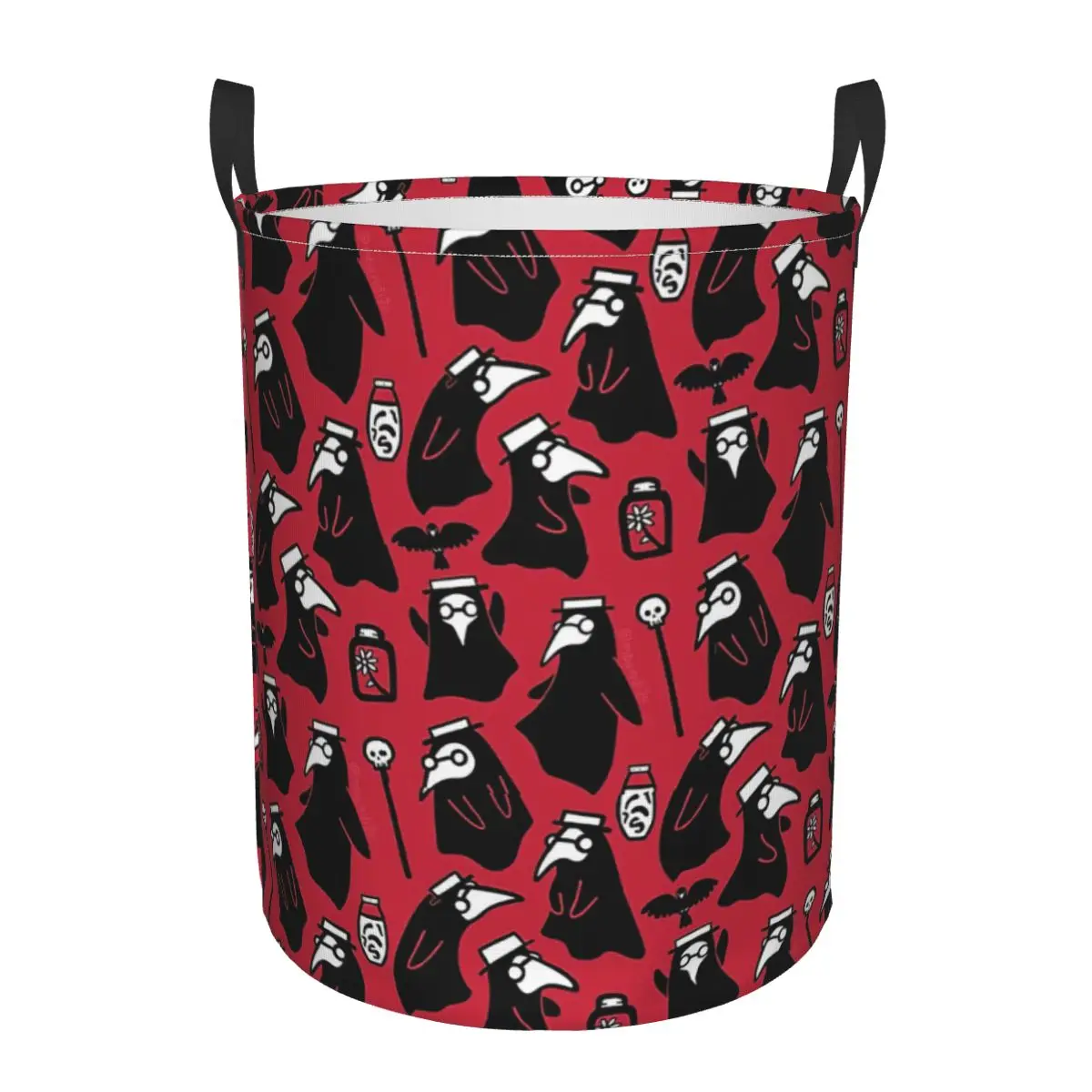 

Plague Doctors Dirty Laundry Basket Waterproof Home Organizer Basket Clothing Kids Toy Storage Basket