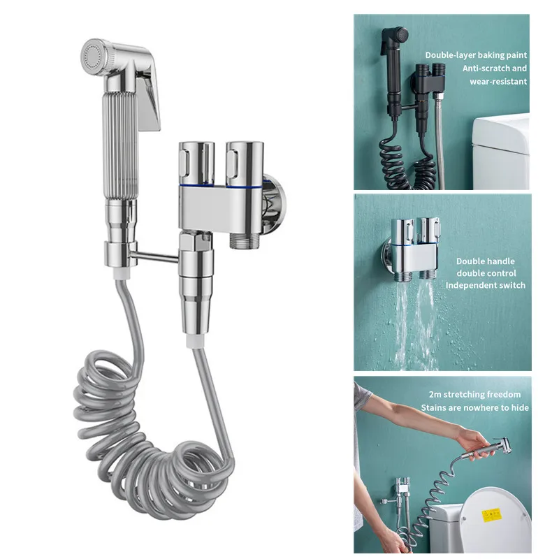 

Hygienic Shower Watering Can Handheld Booster Faucet Portable Bidet Toilet Sprayer Shower Cleaning for Bathroom Accessories Sets
