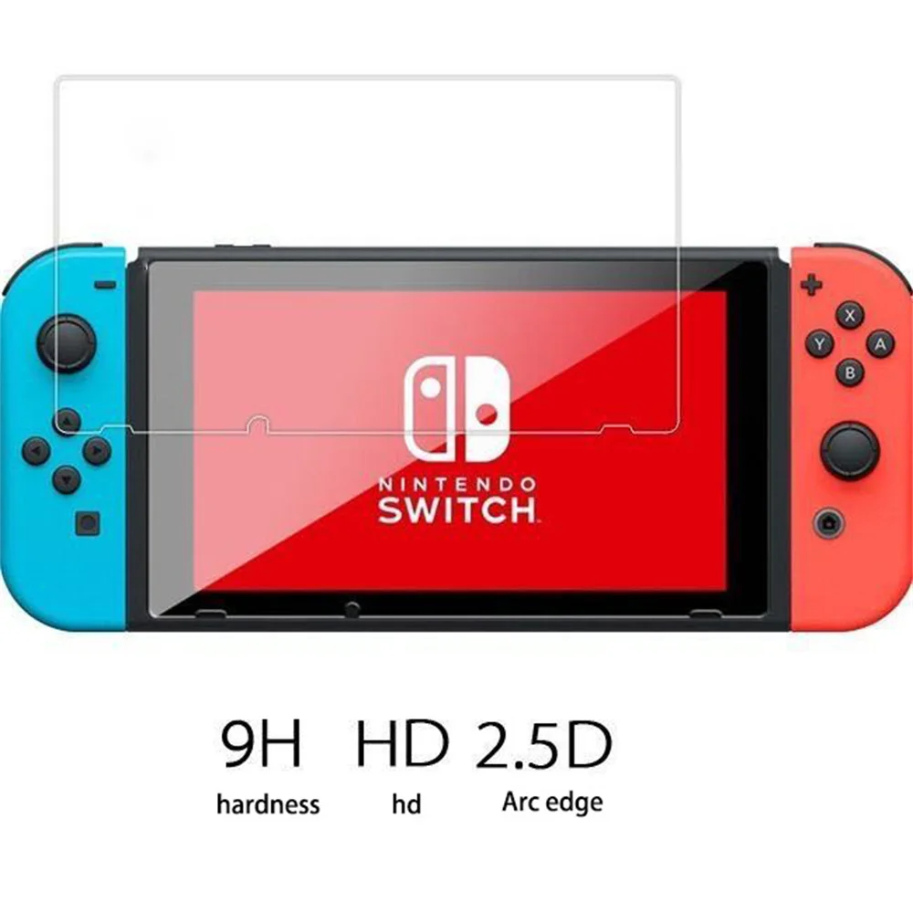 100Pcs Protective Tempered Glass For Nintend Switch Lite Screen Protector Film For Nintendos Switch NS OLED Glass Accessories