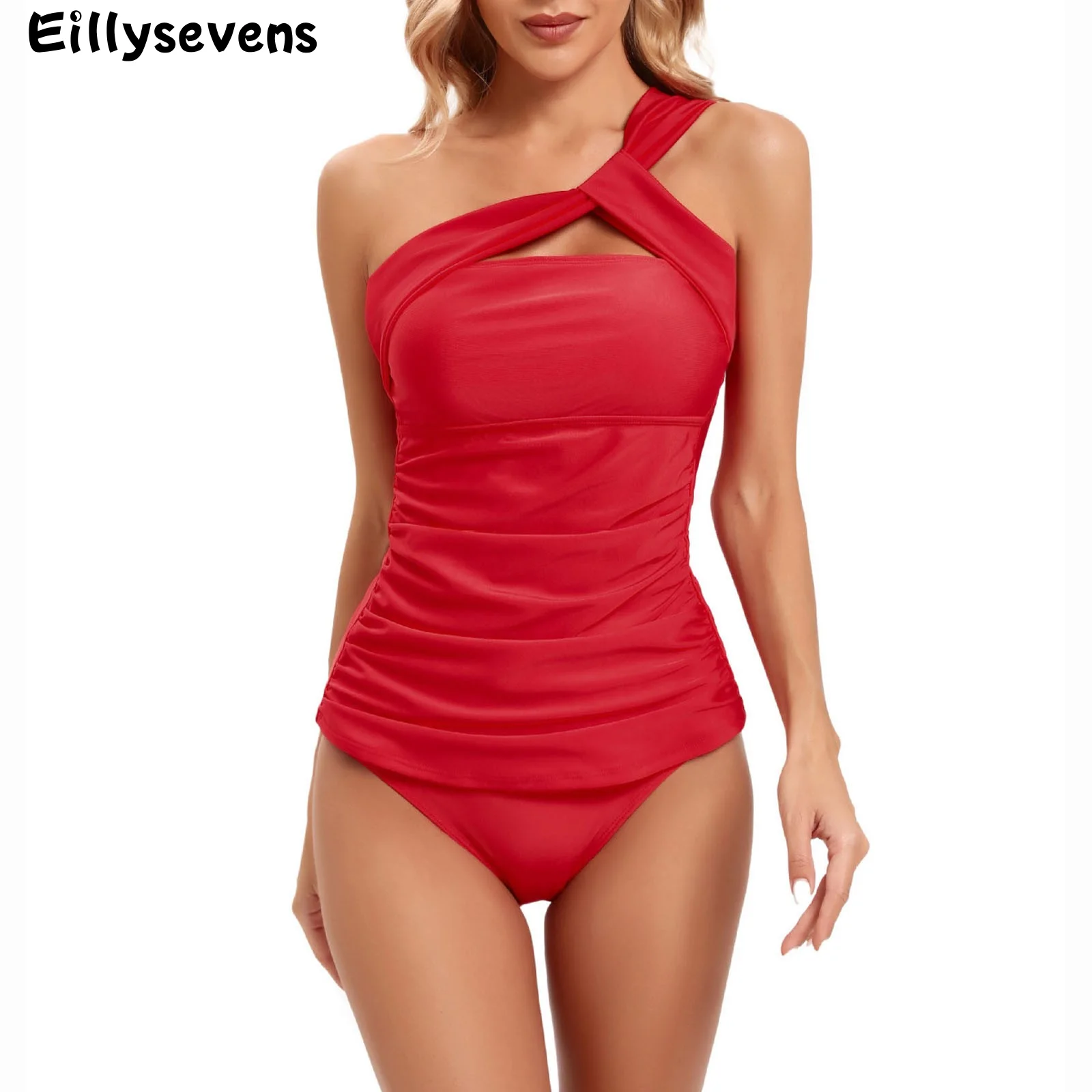 

2023 сексуальный цельный купальник, Модный Купальник без бретелек, Женский однотонный купальник с открытой спиной, женский купальник