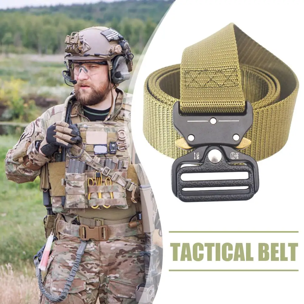 

Hot Sale Waist Belt Skillful Manufacture Waist Belt Outdoor Molle Nylon Adjustable Belt with Buckle for Training Hunting