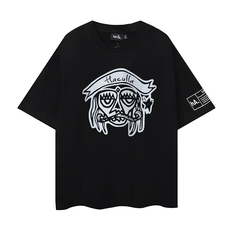 Хорошее качество мужские и женские летние футболки с принтом классический узор