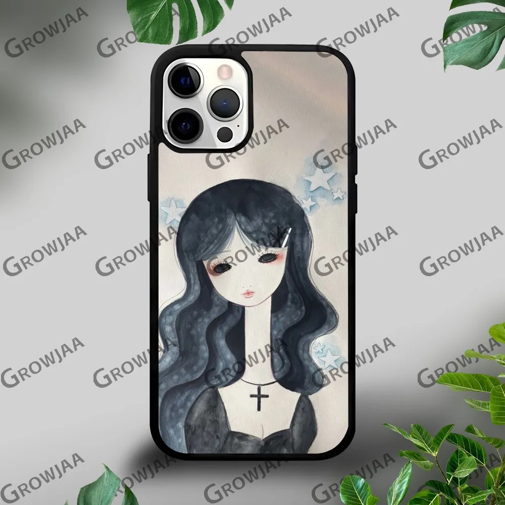 Pretty Aya T-Takano Anime Phone Case For iPhone 16 15 14 13 12 11 Pro Xs Max Mini Plus Celulares Hard Funda