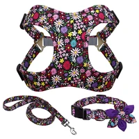 french bulldog harness leash and collar set pet supplies for small dogs comfortable walk the dog accessoires chaleco para perro