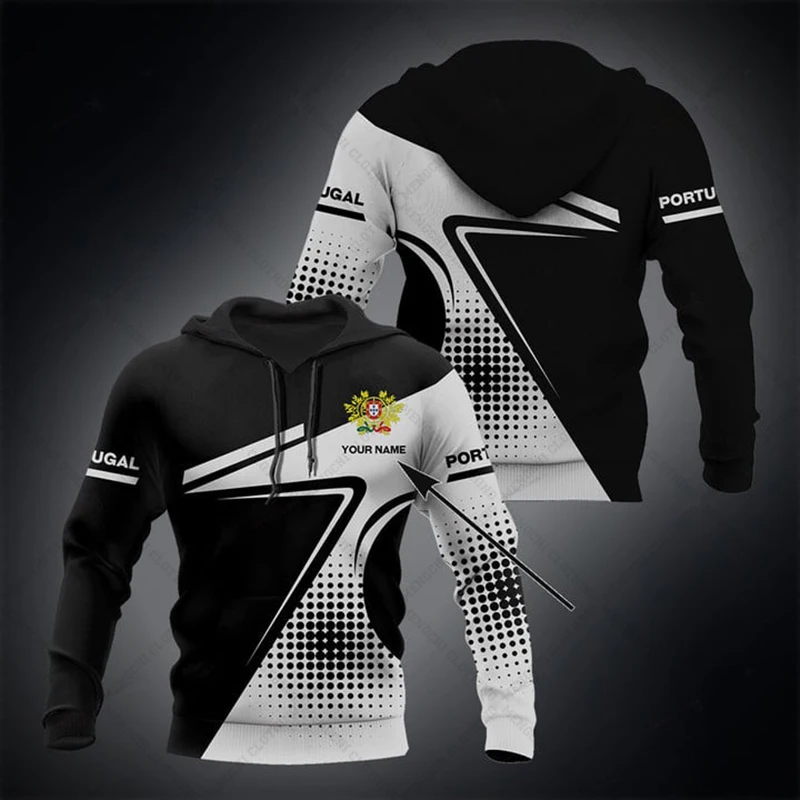 Худи унисекс с надписью Португалия и принтом черепа