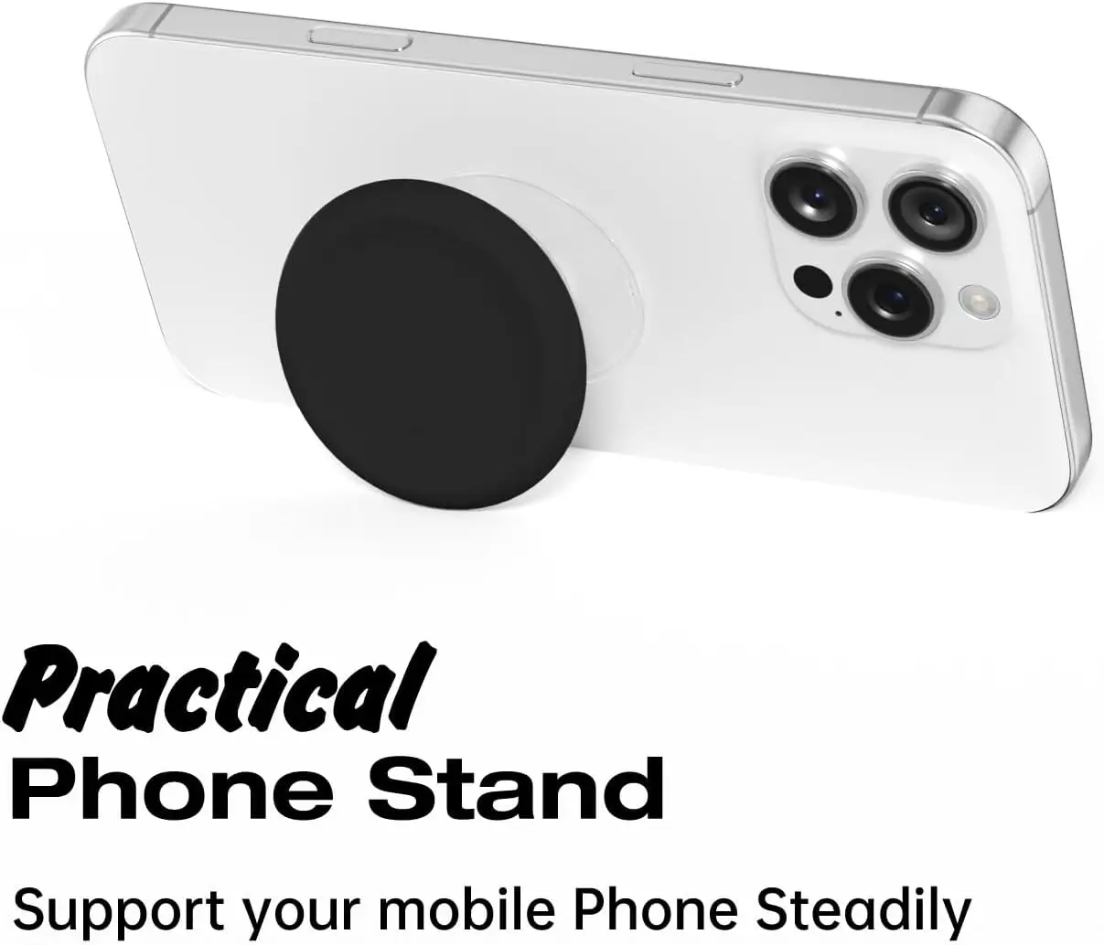 Фото Выдвижной держатель-кольцо для iPhone 17, 16, 15 Plus, Samsung, Xiaomi – подставка-держатель для телефона, аксессуар №2