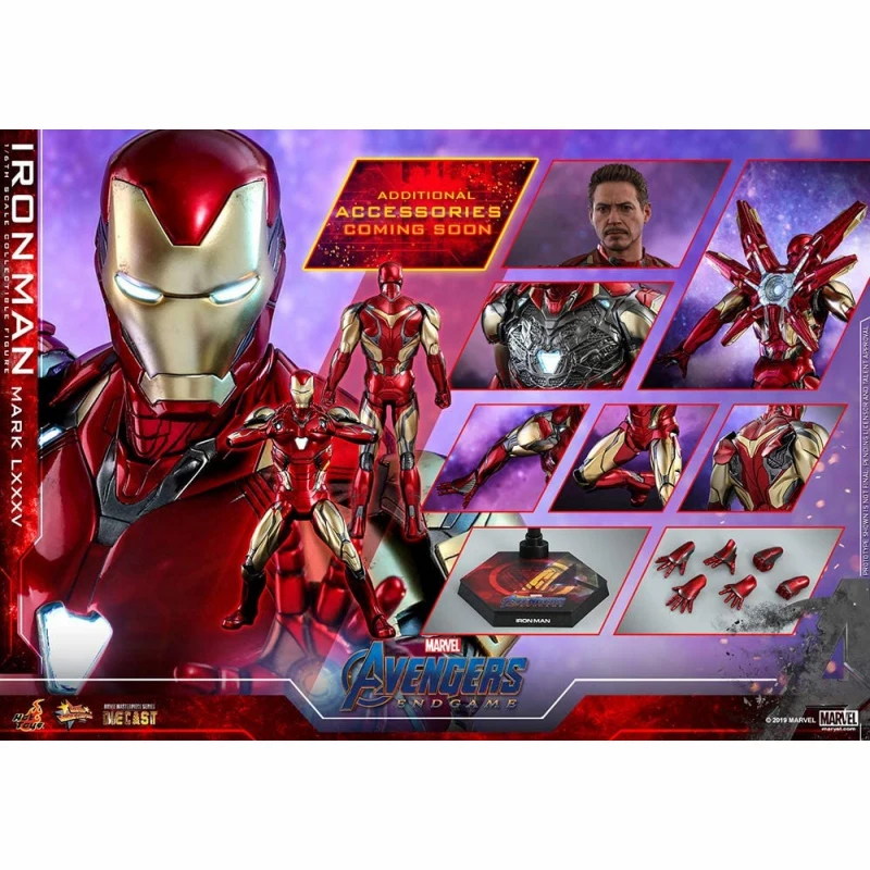 Hot Toys Iron Man Mk85 Marvel Avengers Endgame 1/6 Scale Ironman Mark 85 Tony Stark 32.5Cm Action Figure Collectible Model Toys